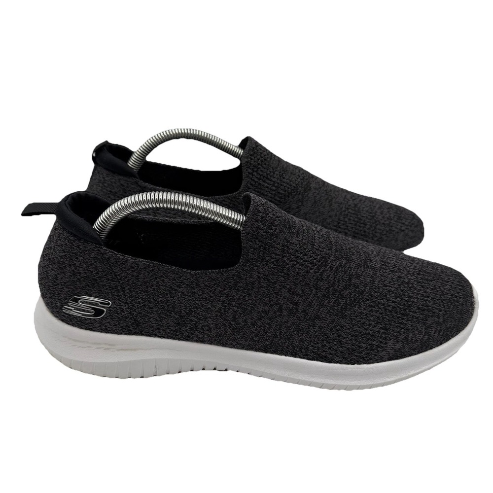 Skechers Ultra Flex Harmonious Shoes Womens 11 Black White Slip On Sneaker 13106